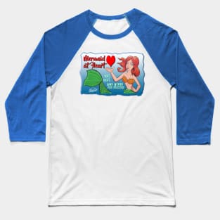 Mermaid at Heart Baseball T-Shirt